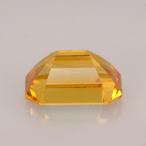 Zaffiro naturale giallo da 1,25 ct, taglio smeraldo, VVS-VS