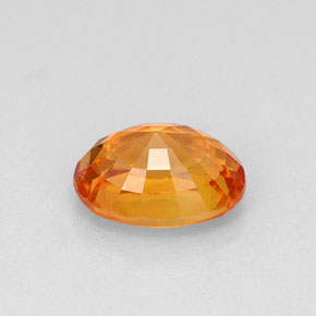 Zaffiro naturale arancione da 1,25 ct, taglio ovale, VVS-VS