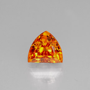 Zaffiro naturale arancione da 0,98 ct, forma fantasia, VS