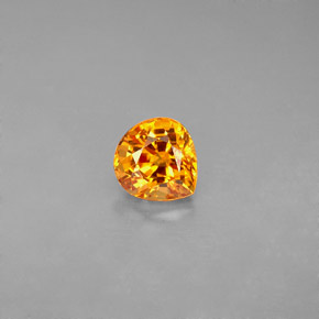 Zaffiro naturale arancione da 0,99 ct, taglio a pera, VVS-VS