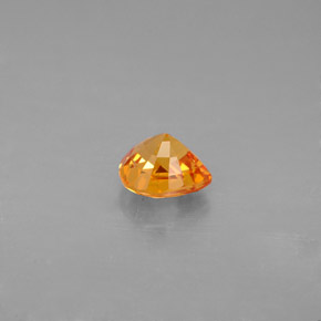 Zaffiro naturale arancione da 0,99 ct, taglio a pera, VVS-VS