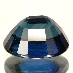 Zaffiro naturale blu da 5,09 ct, taglio ovale, IF