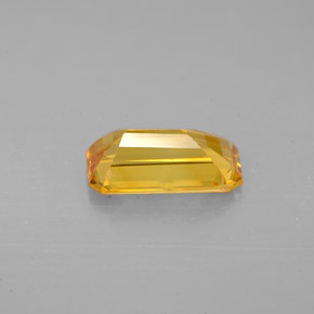 Zaffiro naturale giallo da 2,17 ct, taglio smeraldo, VS-SI