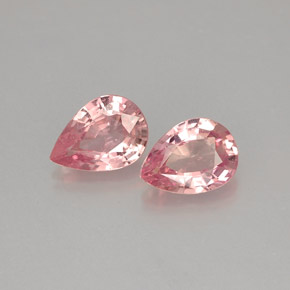 Zaffiro naturale rosa da  ct, taglio a pera, VS