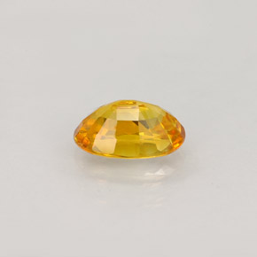 Zaffiro naturale giallo da 0,99 ct, taglio ovale, VVS