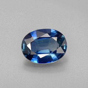 Zaffiro naturale blu da 1,07 ct, taglio ovale, VS-SI