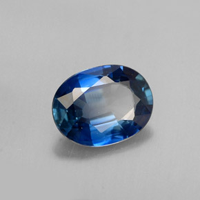 Zaffiro naturale blu da 1,07 ct, taglio ovale, VS-SI