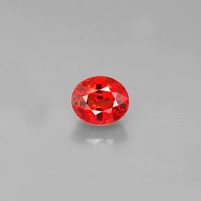 Zaffiro naturale arancione da 0,99 ct, taglio ovale, VS