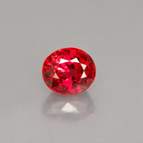 Zaffiro naturale arancione da 0,99 ct, taglio ovale, VS