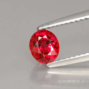Zaffiro naturale arancione da 0,99 ct, taglio ovale, VS