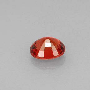 Zaffiro naturale arancione da 1,19 ct, taglio ovale, VS
