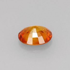 Zaffiro naturale arancione da 1,16 ct, taglio ovale, VS-SI