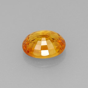 Zaffiro naturale arancione da 1,41 ct, taglio ovale, VS