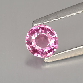Zaffiro naturale rosa da 0,39 ct, taglio rotondo, VS