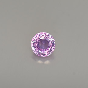 Zaffiro naturale viola da 0,52 ct, taglio rotondo, VS
