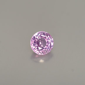 Zaffiro naturale viola da 0,52 ct, taglio rotondo, VS