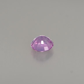 Zaffiro naturale viola da 0,52 ct, taglio rotondo, VS