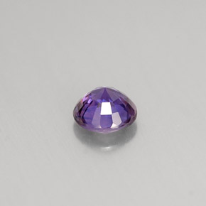 Zaffiro naturale viola da 0,52 ct, taglio rotondo, VS-SI