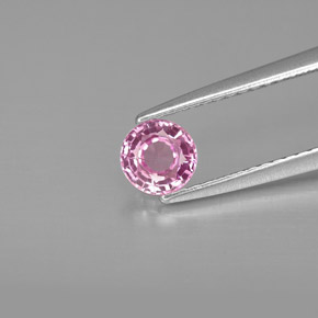 Zaffiro naturale rosa da 0,54 ct, taglio rotondo, VS-SI