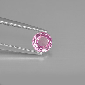 Zaffiro naturale rosa da 0,54 ct, taglio rotondo, VS-SI