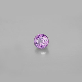 Zaffiro naturale viola da 0,47 ct, taglio rotondo, VS