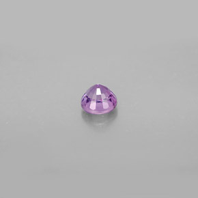 Zaffiro naturale viola da 0,47 ct, taglio rotondo, VS