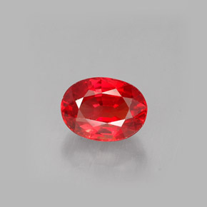 Zaffiro naturale arancione da 1,14 ct, taglio ovale, VS