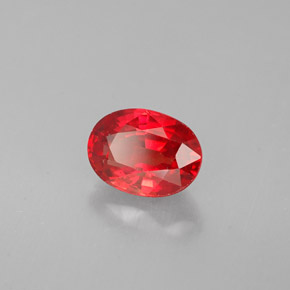 Zaffiro naturale arancione da 1,14 ct, taglio ovale, VS