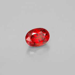 Zaffiro naturale arancione da 0,86 ct, taglio ovale, VS