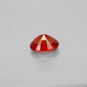Zaffiro naturale arancione da 0,86 ct, taglio ovale, VS