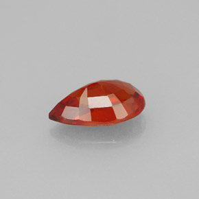 Zaffiro naturale arancione da 1,61 ct, taglio a pera, VS