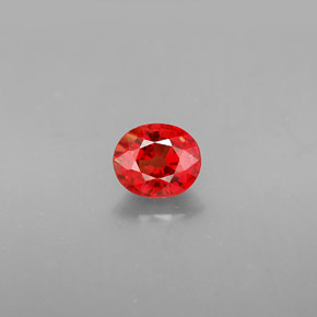 Zaffiro naturale arancione da 1,16 ct, taglio ovale, VS