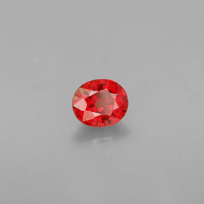 Zaffiro naturale arancione da 1,16 ct, taglio ovale, VS