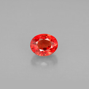 Zaffiro naturale arancione da 1,12 ct, taglio ovale, VVS-VS