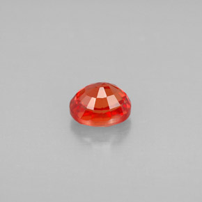 Zaffiro naturale arancione da 1,12 ct, taglio ovale, VVS-VS