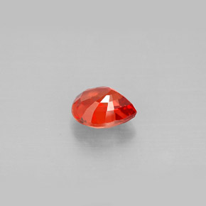 Zaffiro naturale arancione da 1,06 ct, taglio a pera, VVS-VS