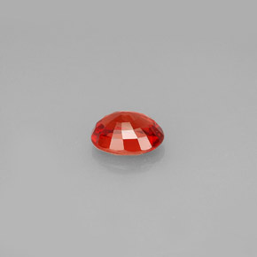 Zaffiro naturale arancione da 0,99 ct, taglio ovale, VVS-VS