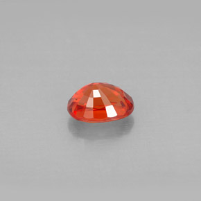 Zaffiro naturale arancione da 1,18 ct, taglio ovale, VVS-VS