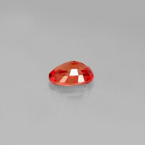 Zaffiro naturale arancione da 1,04 ct, taglio ovale, VS