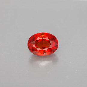 Zaffiro naturale arancione da 1,00 ct, taglio ovale, VS-SI