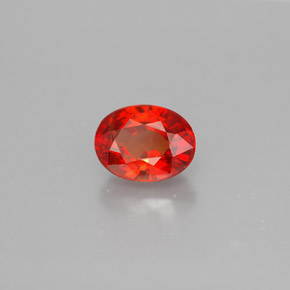 Zaffiro naturale arancione da 1,00 ct, taglio ovale, VS-SI