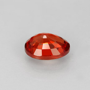 Zaffiro naturale arancione da 1,24 ct, taglio ovale, VS