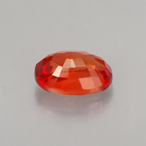 Zaffiro naturale arancione da 1,07 ct, taglio ovale, VS