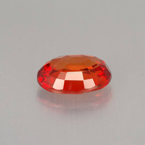Zaffiro naturale arancione da 0,99 ct, taglio ovale, VS