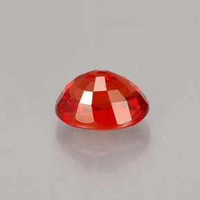 Zaffiro naturale arancione da 1,10 ct, taglio ovale, VS