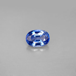 Zaffiro naturale blu da 1,15 ct, taglio ovale, VS