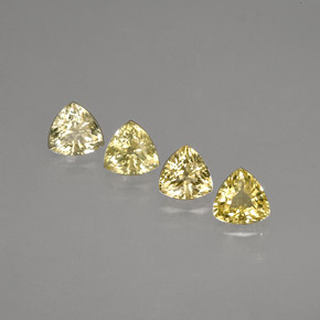 Zaffiro naturale giallo da  ct, trillion, VS