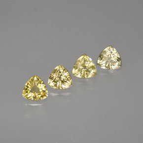 Zaffiro naturale giallo da  ct, trillion, VS