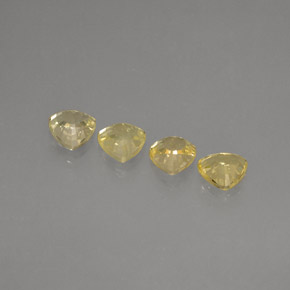 Zaffiro naturale giallo da  ct, trillion, VS