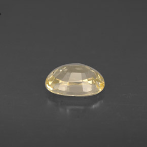 Zaffiro naturale giallo da 0,71 ct, taglio ovale, VVS-VS
